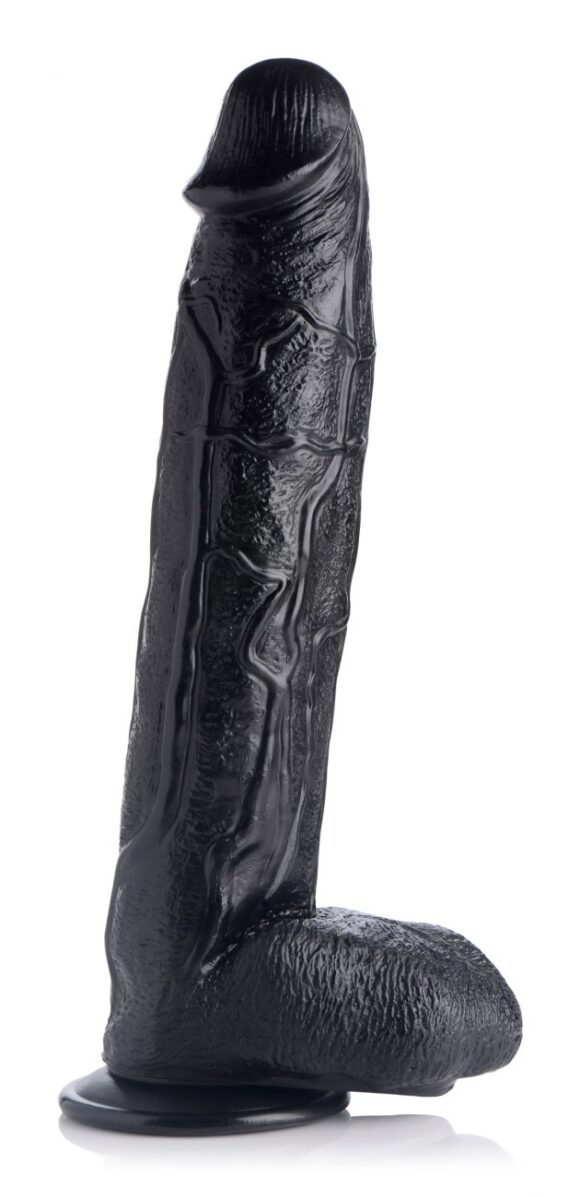 Raging Rhino 17 Inch Veiny Dildo - Black - Image 3