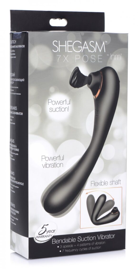 Shegasm Pose 7X Bendable Suction Silicone Vibrator - Image 6