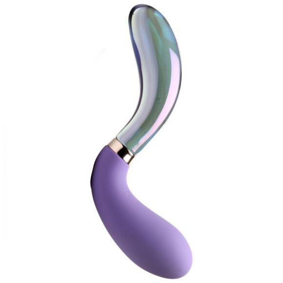 10X Pari Dual Ended Wavy Silicone and Glass Vibrator - Image 5